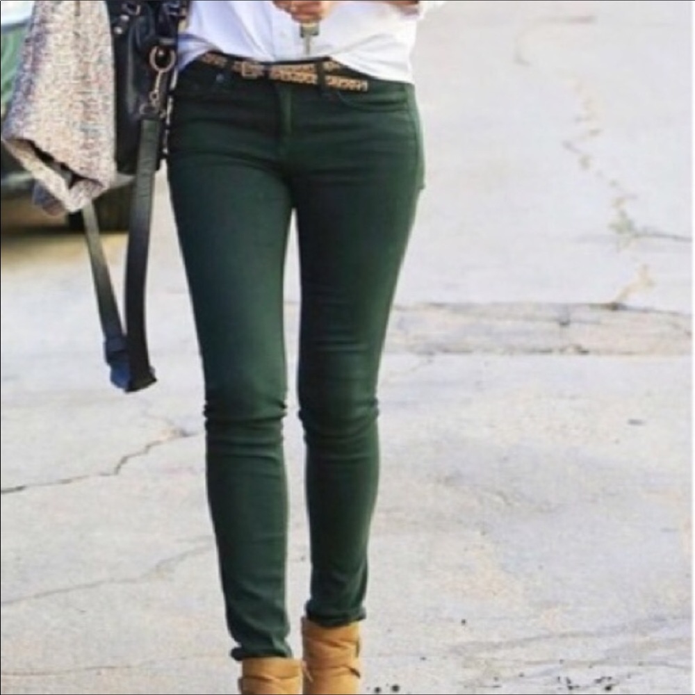 Anthropologie Pilcro No 25 green fit / stet jeans